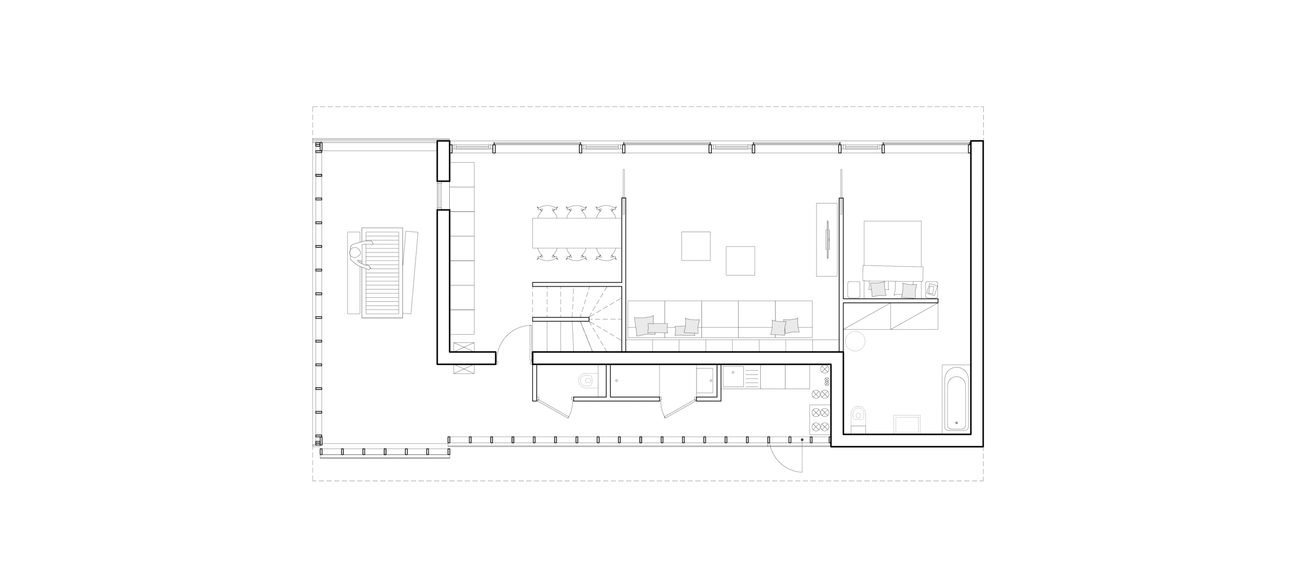 Plan - RDC - Maison A Construction en bois Bretagne